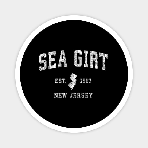 Sea Girt New Jersey Nj Athletic Sports Magnet by Sink-Lux